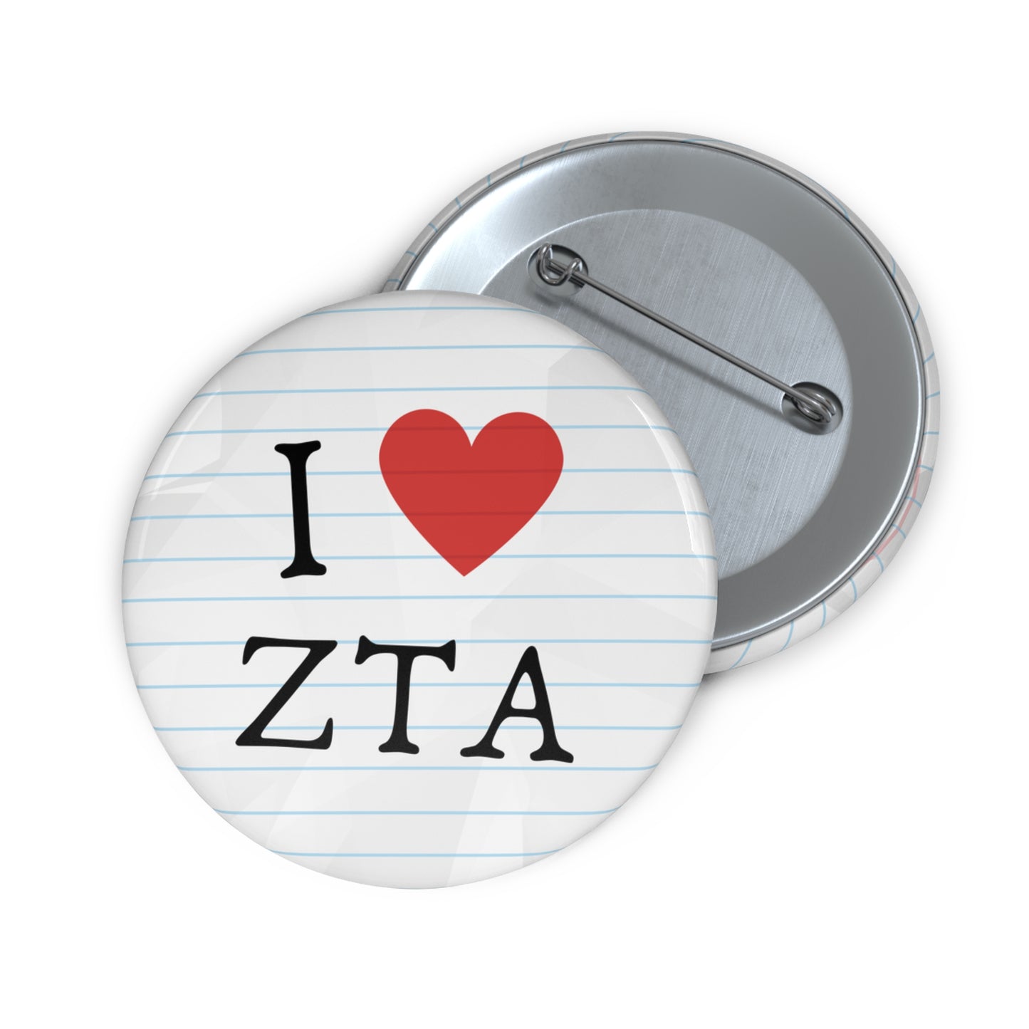 Notebook Sorority Pin Buttons