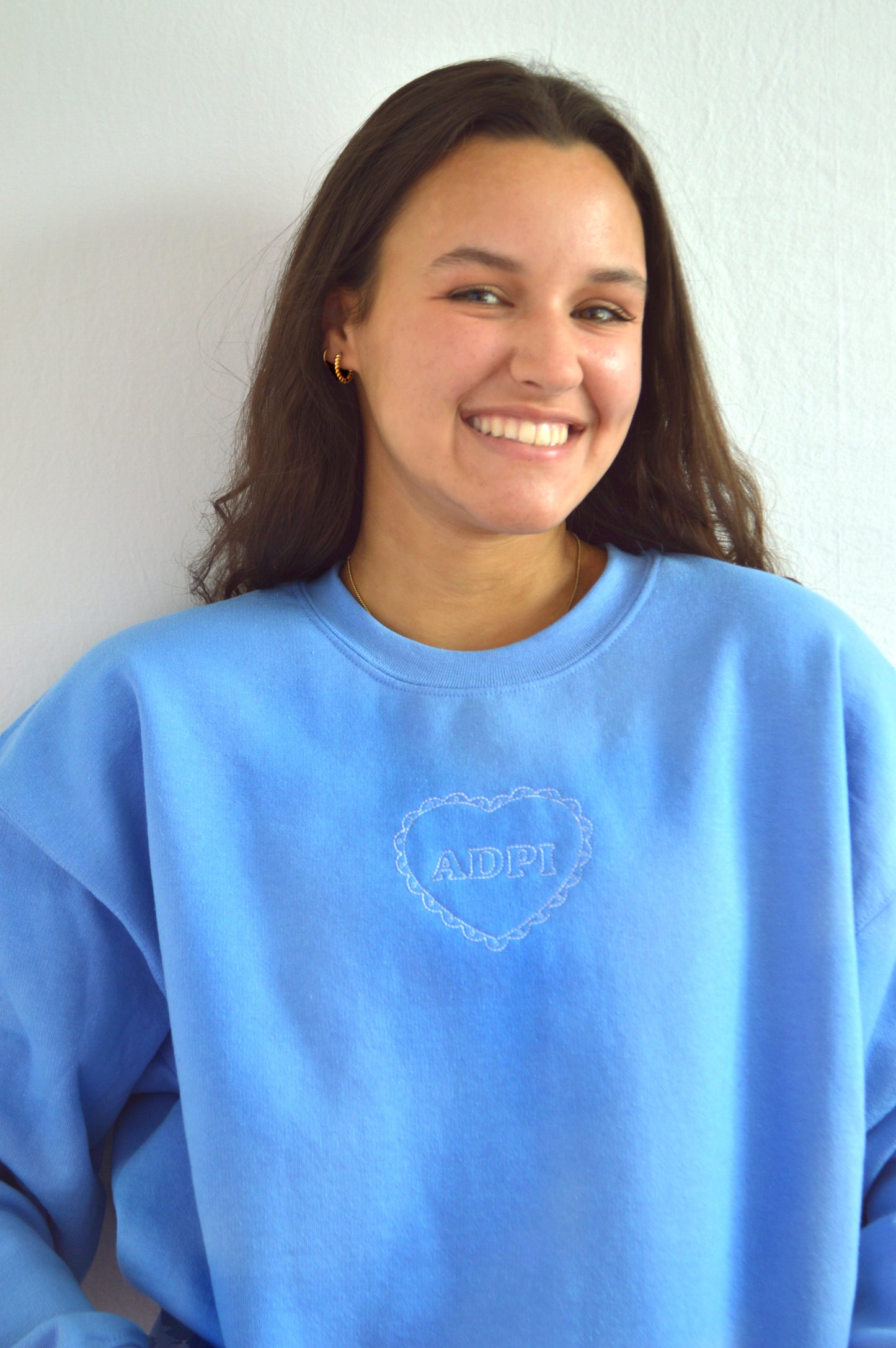 Alpha Delta Pi heart crewneck