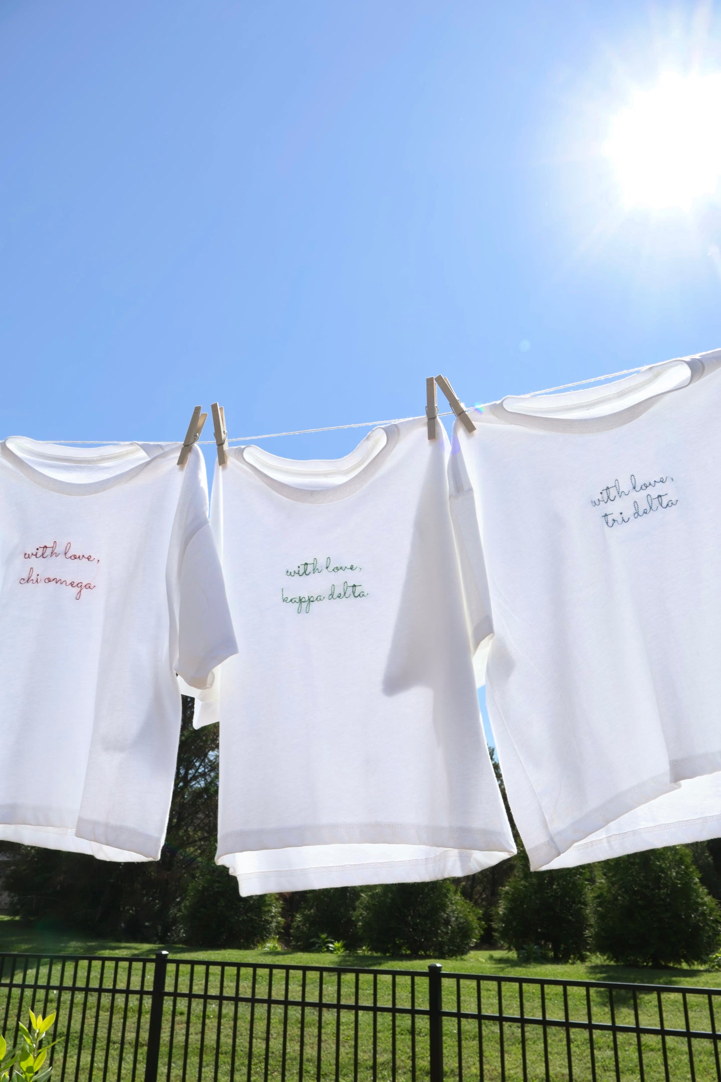 Kappa Delta Embroidered With Love Cropped T-Shirt