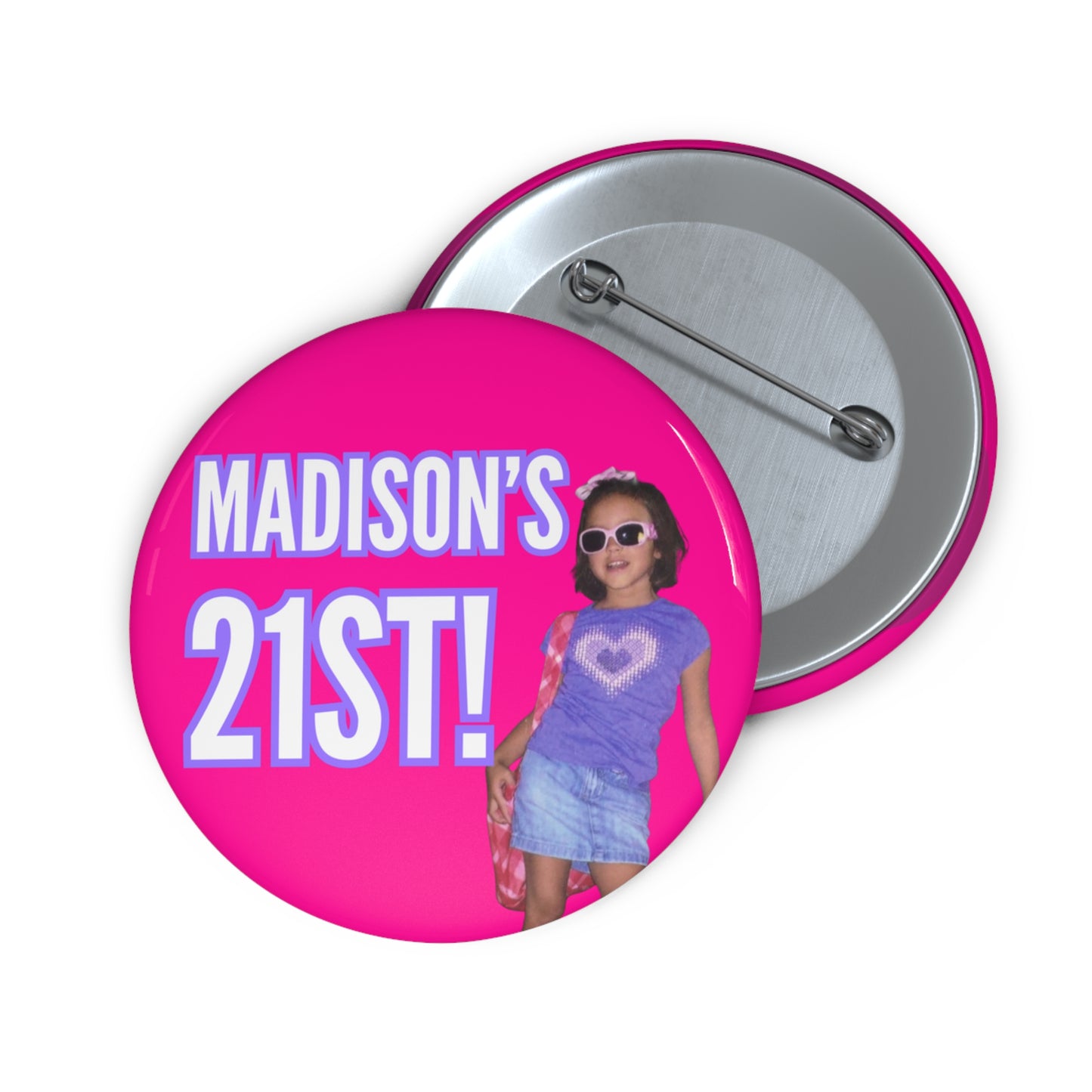 Custom Birthday 2.25” Pin Buttons