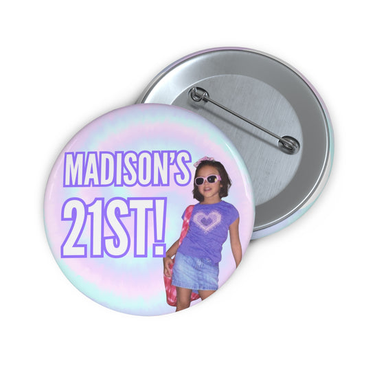 Custom Birthday 2.25” Pin Buttons