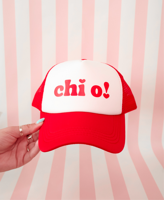 Chi Omega Trucker Hat