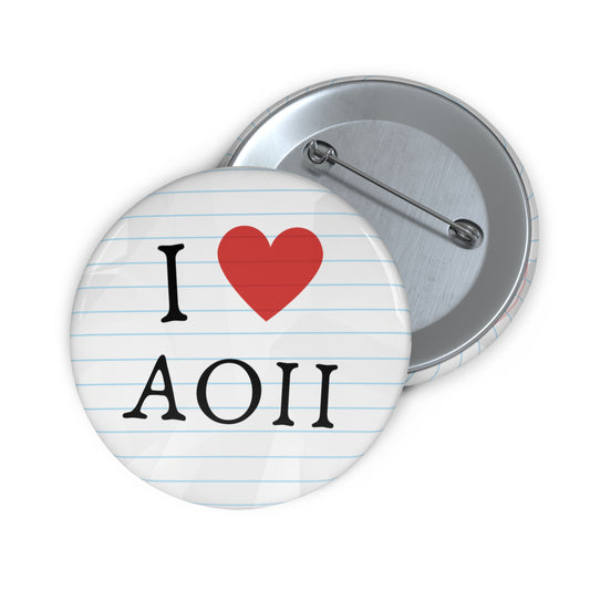 Notebook Sorority Pin Buttons