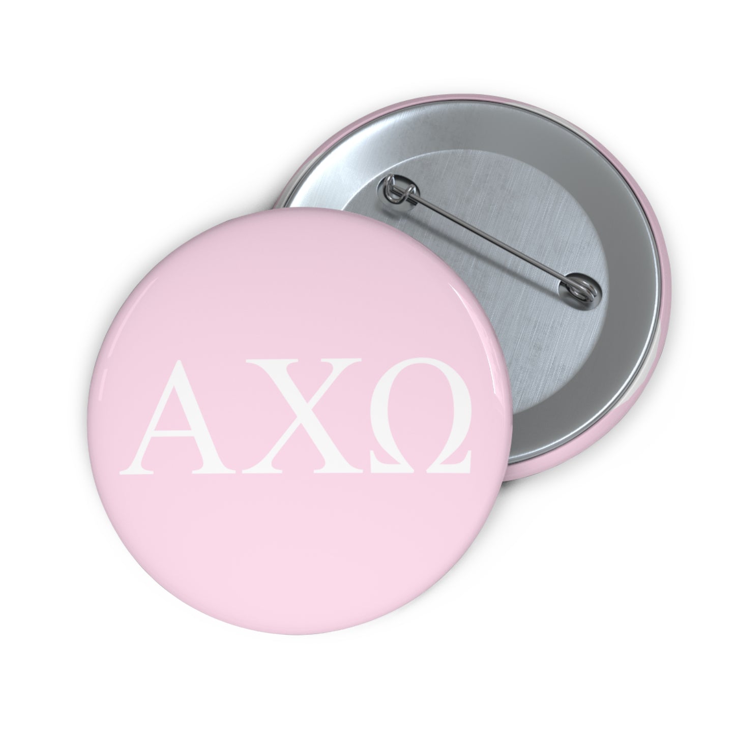 Pink Letters Sorority Pin Buttons