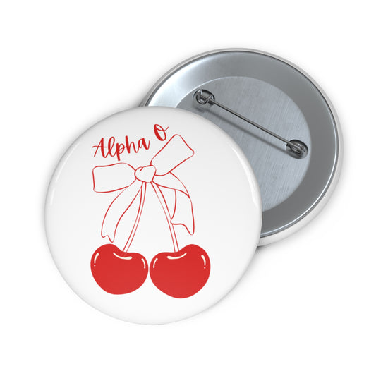Cherry Sorority Pin Buttons