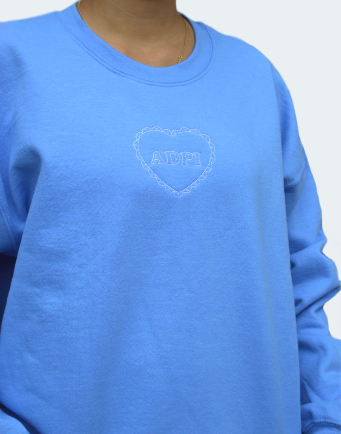 Alpha Delta Pi heart crewneck