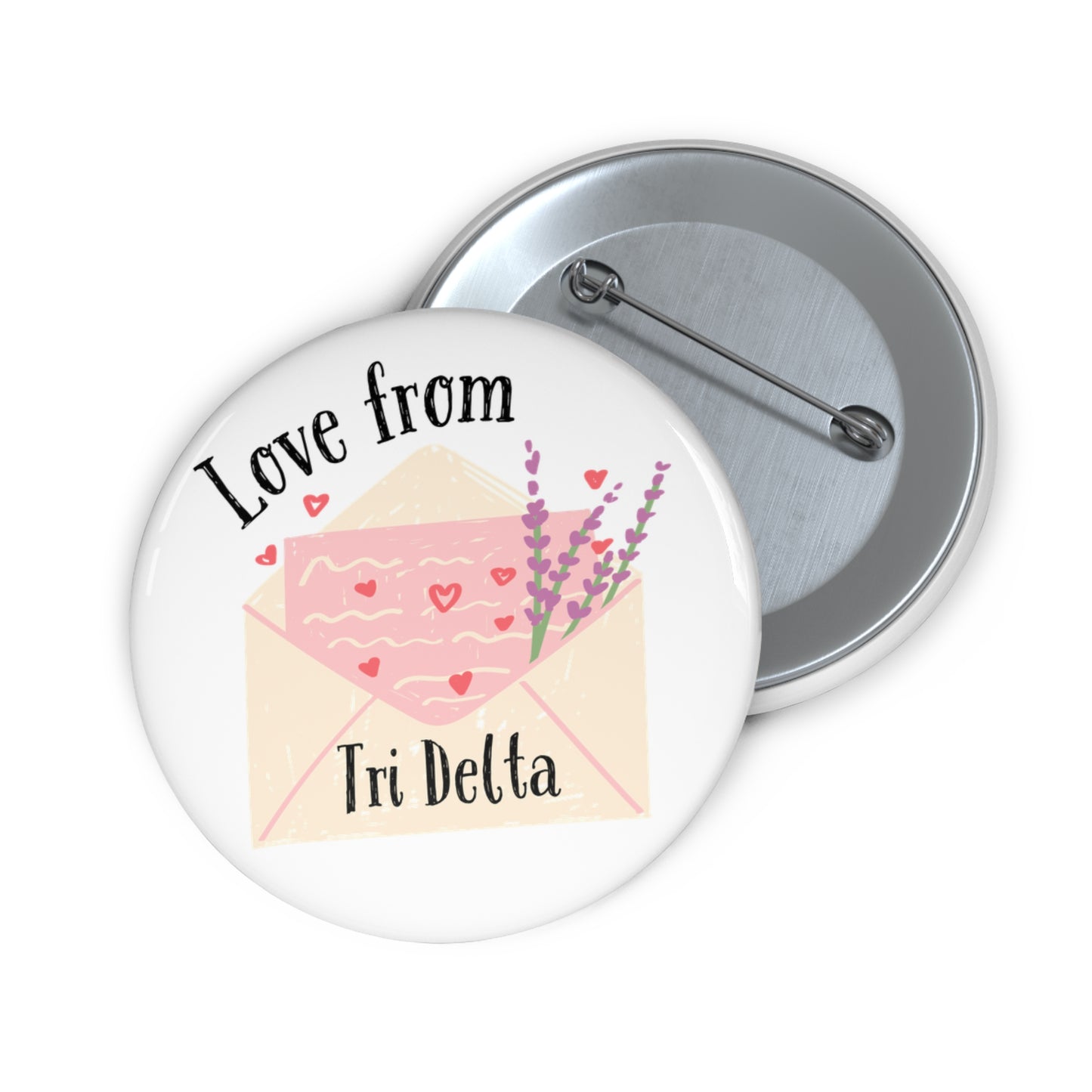 Love Letter Sorority Pin Buttons