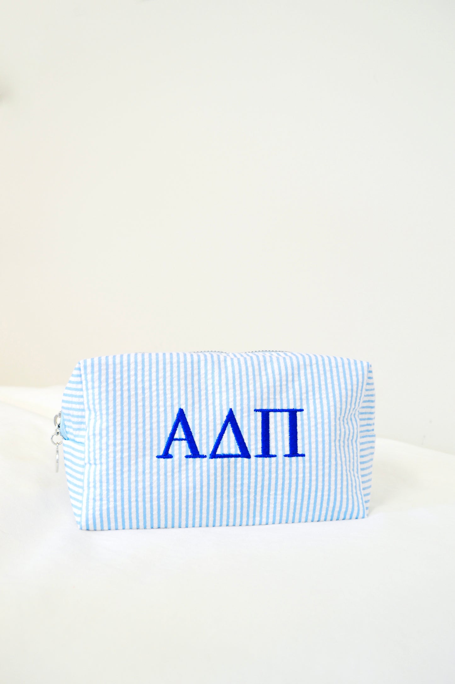 Alpha Delta Pi Embroidered Sorority Cosmetic Bag