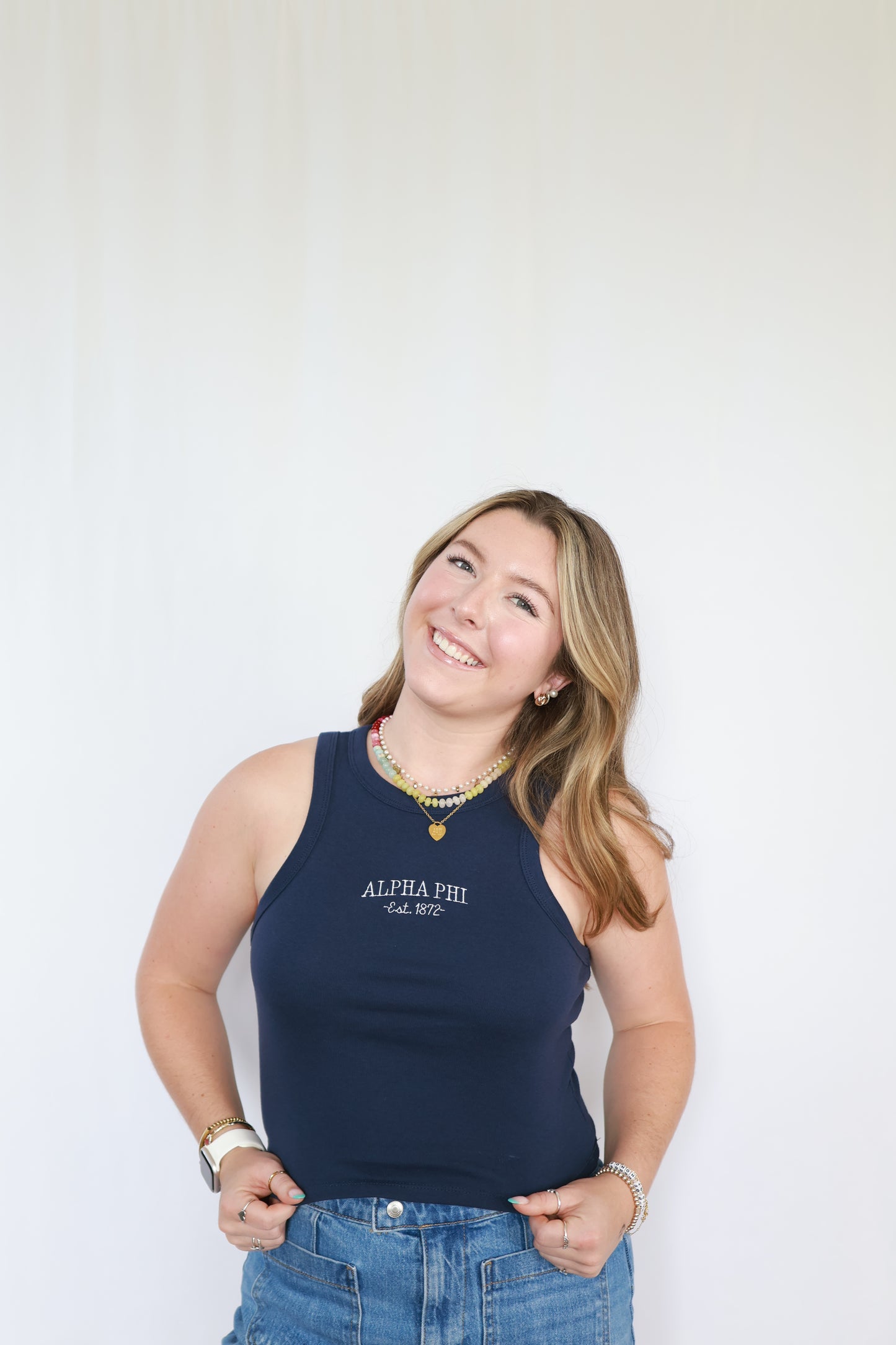 Sorority Signature Embroidered Tank
