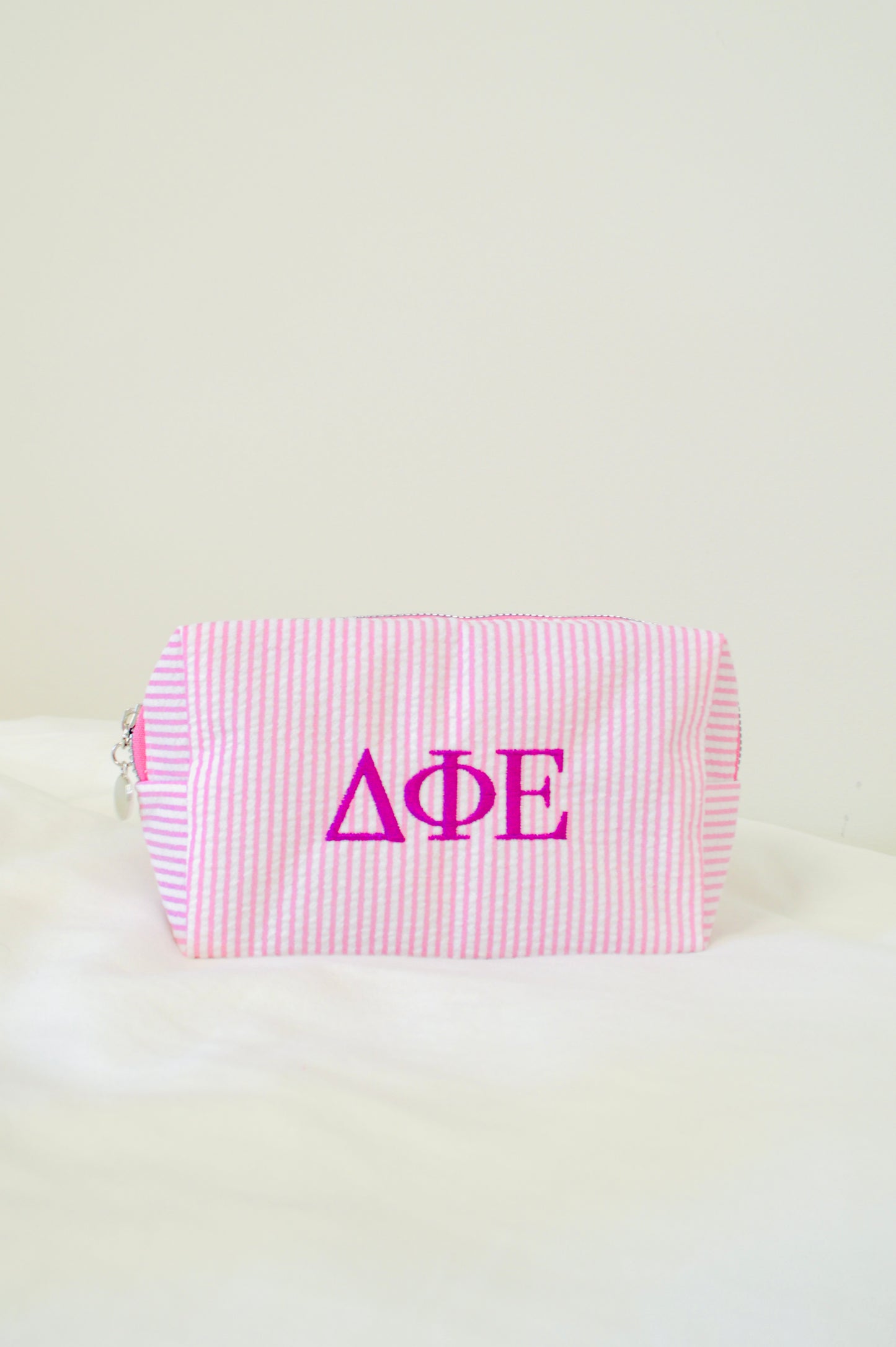 Delta Phi Epsilon Embroidered Sorority Cosmetic Bag