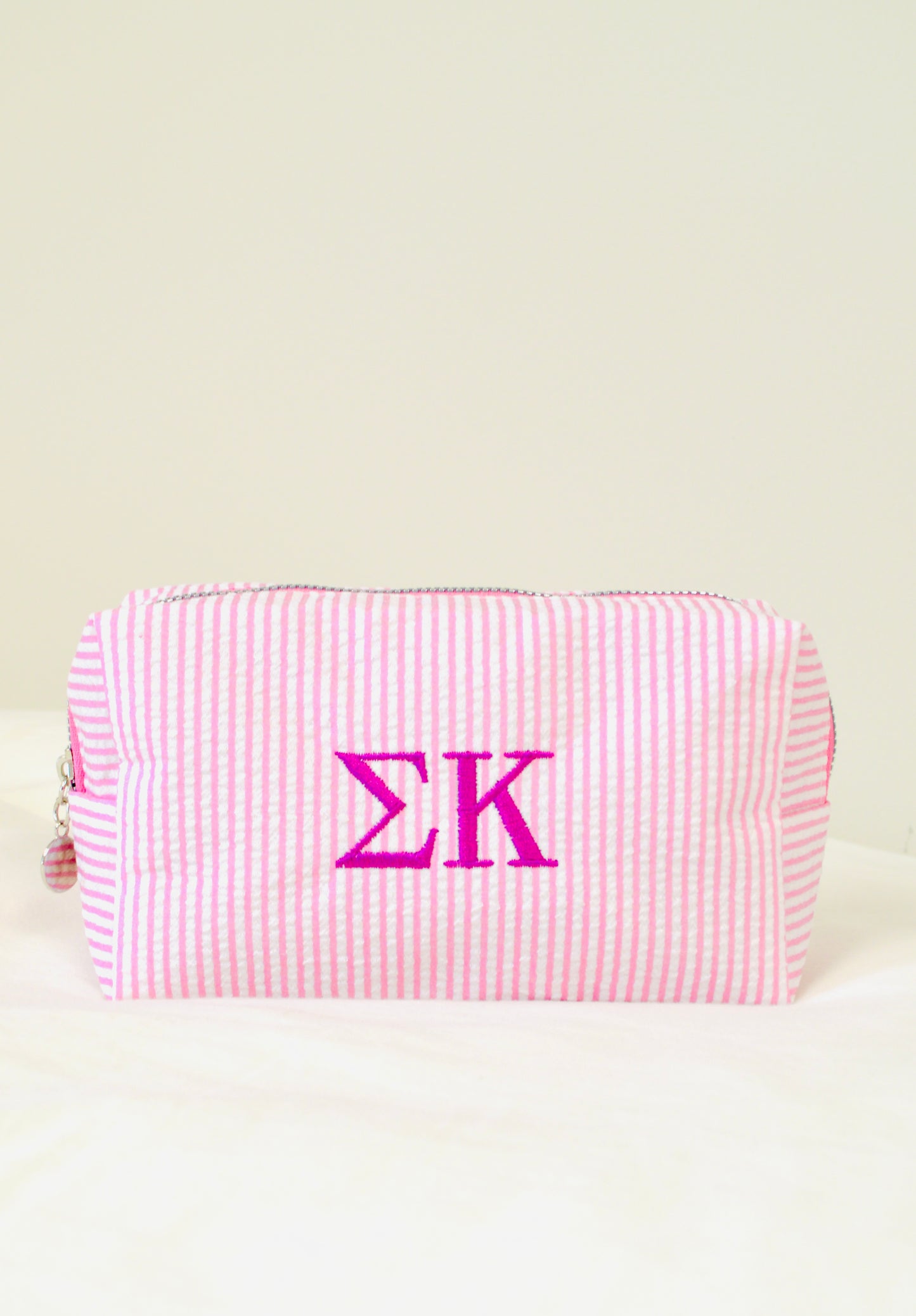 Sigma Kappa Embroidered Sorority Cosmetic Bag