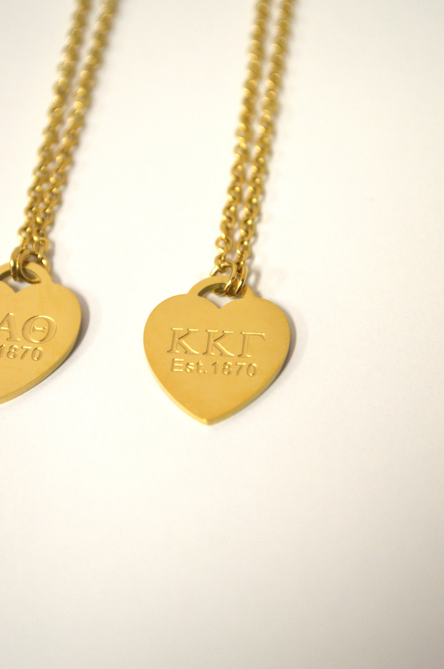 Kappa Kappa Gamma Sorority Heart Necklace