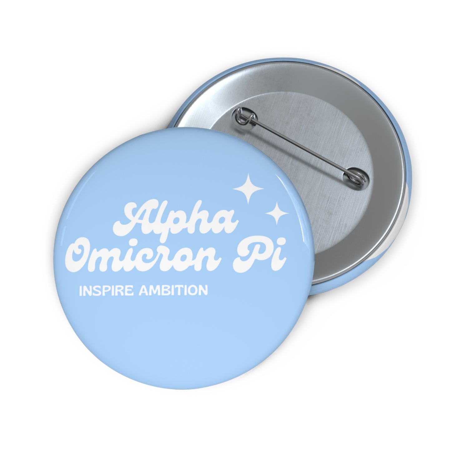 Baby Blue Sorority Pin Buttons