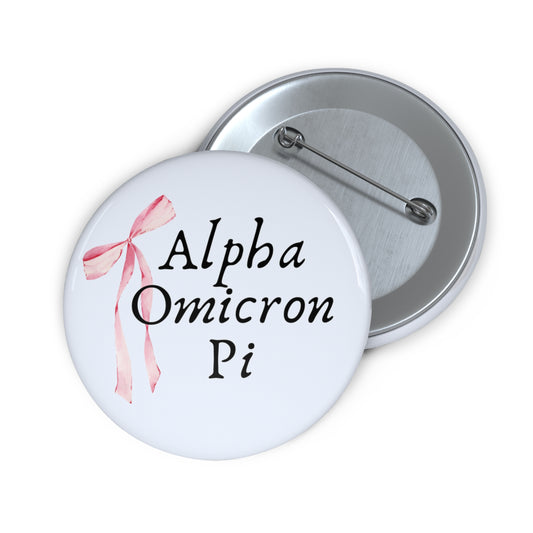 Bow Sorority Pin Buttons