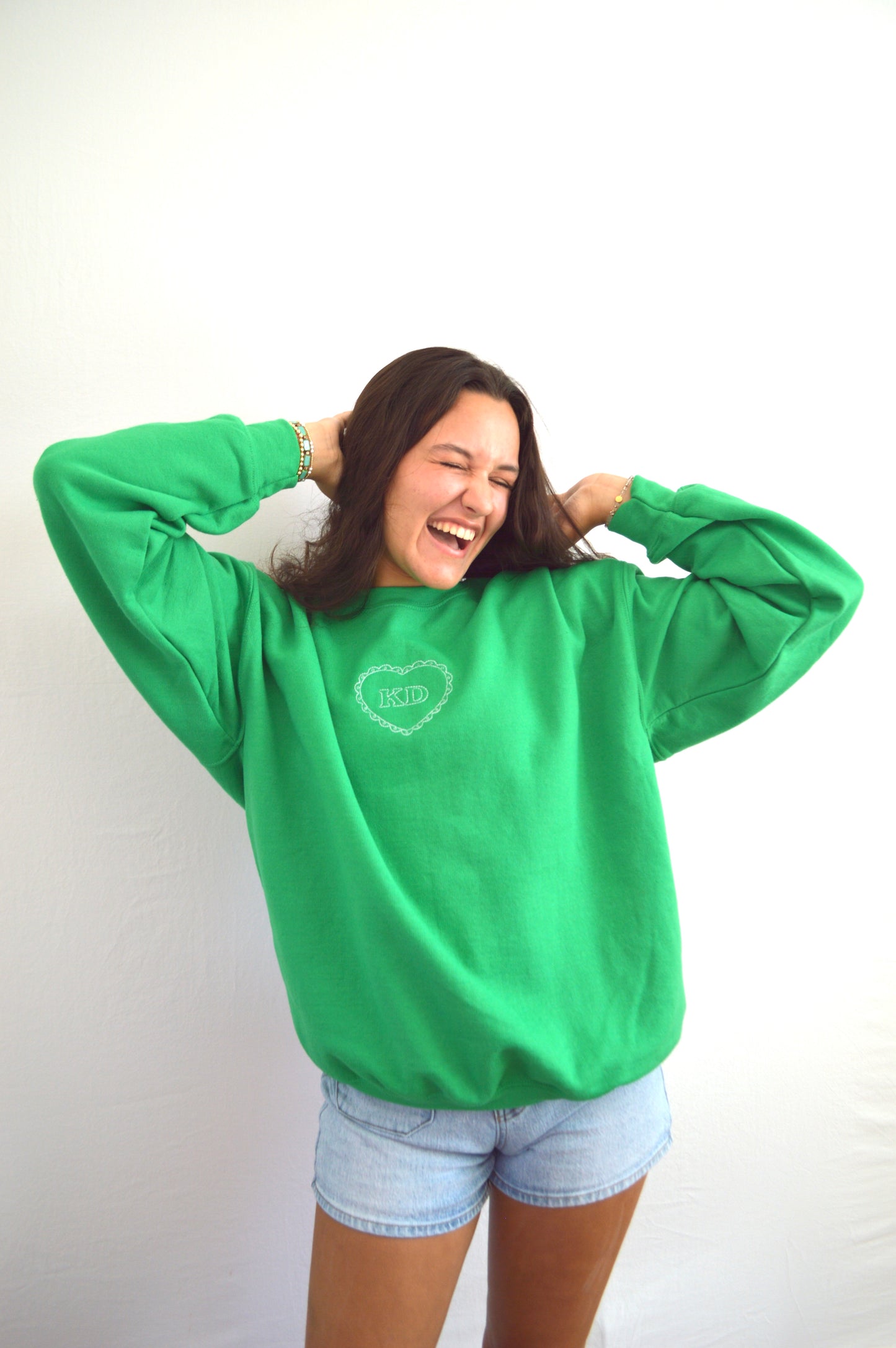 Kappa Delta heart crewneck