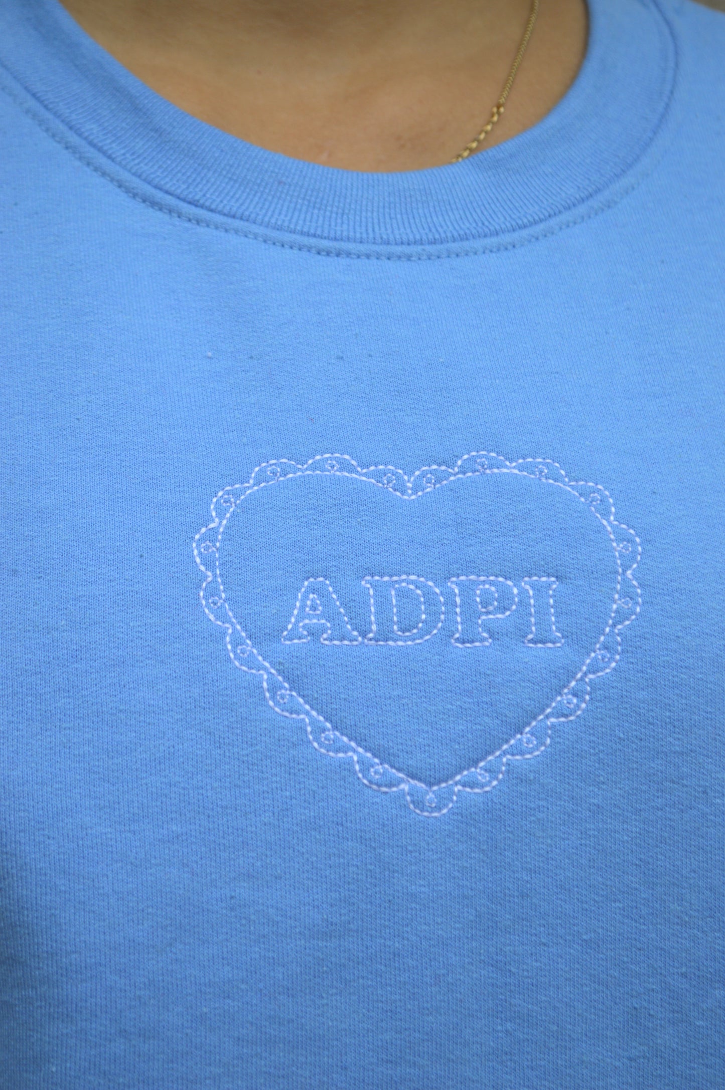 Alpha Delta Pi heart crewneck