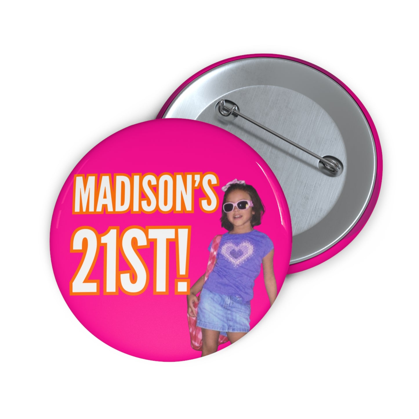 Custom Birthday 2.25” Pin Buttons