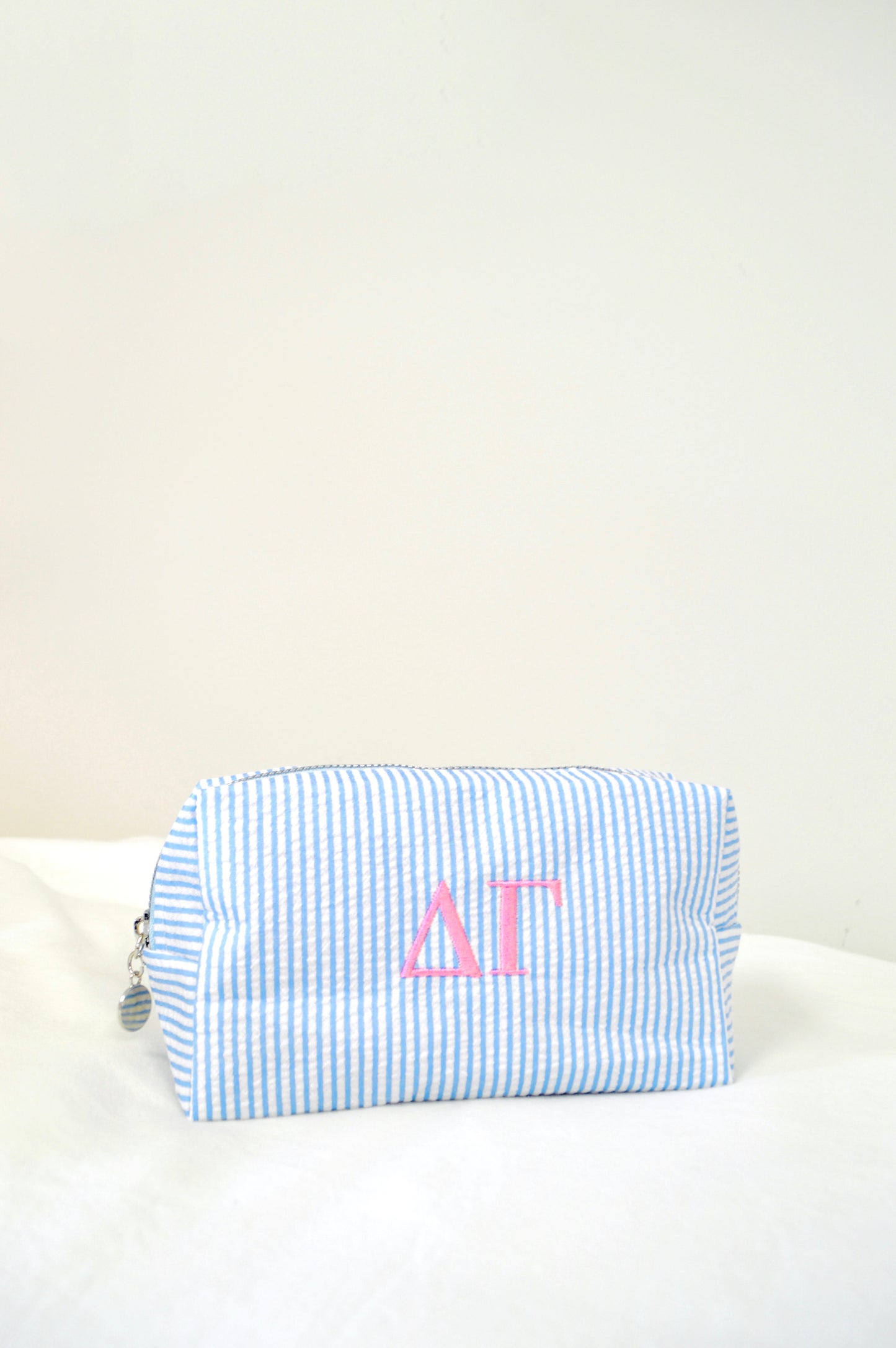 Delta Gamma Embroidered Sorority Cosmetic Bag