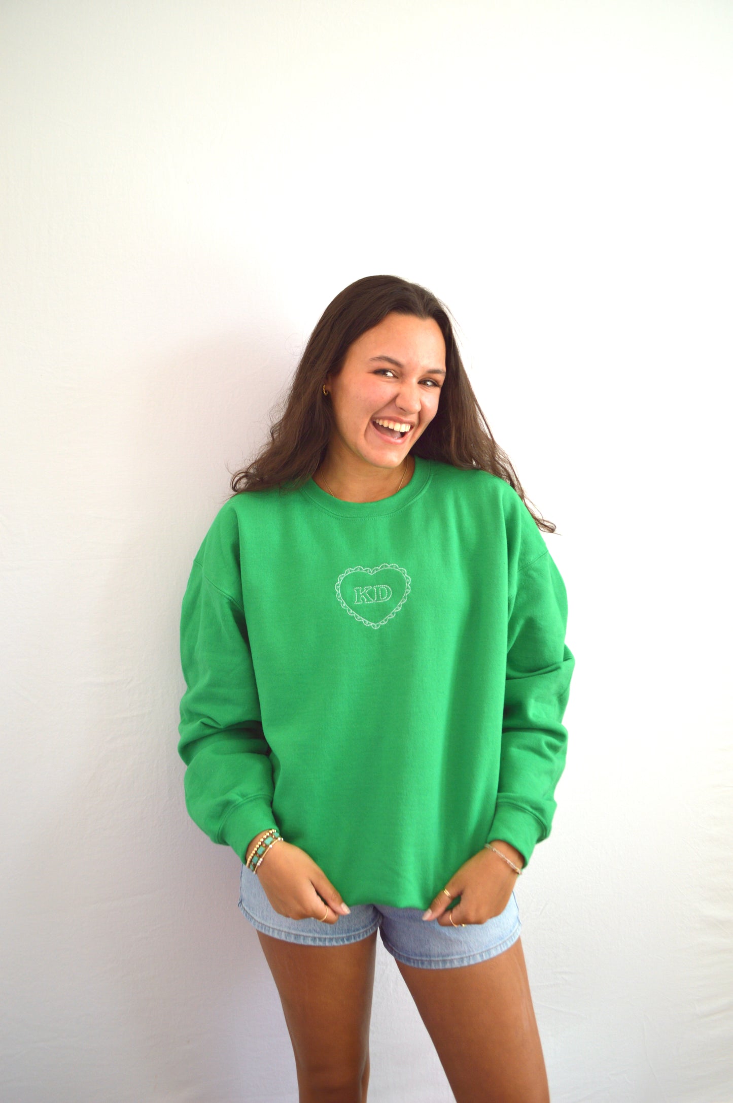 Kappa Delta heart crewneck