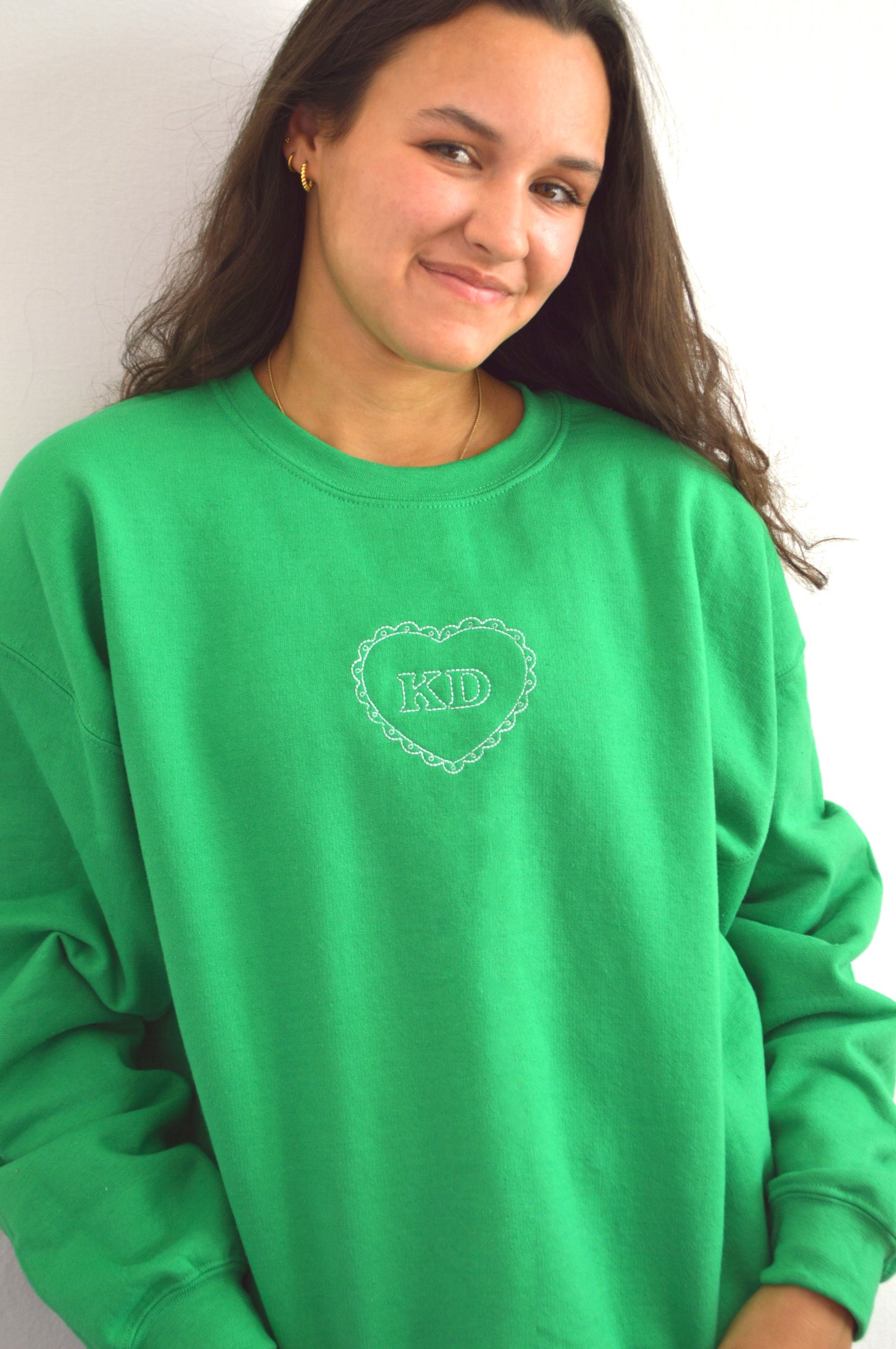 Kappa Delta heart crewneck
