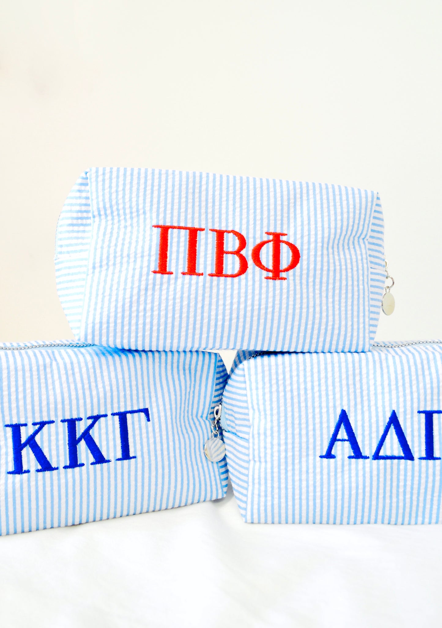 Pi Beta Phi Embroidered Sorority Cosmetic Bag