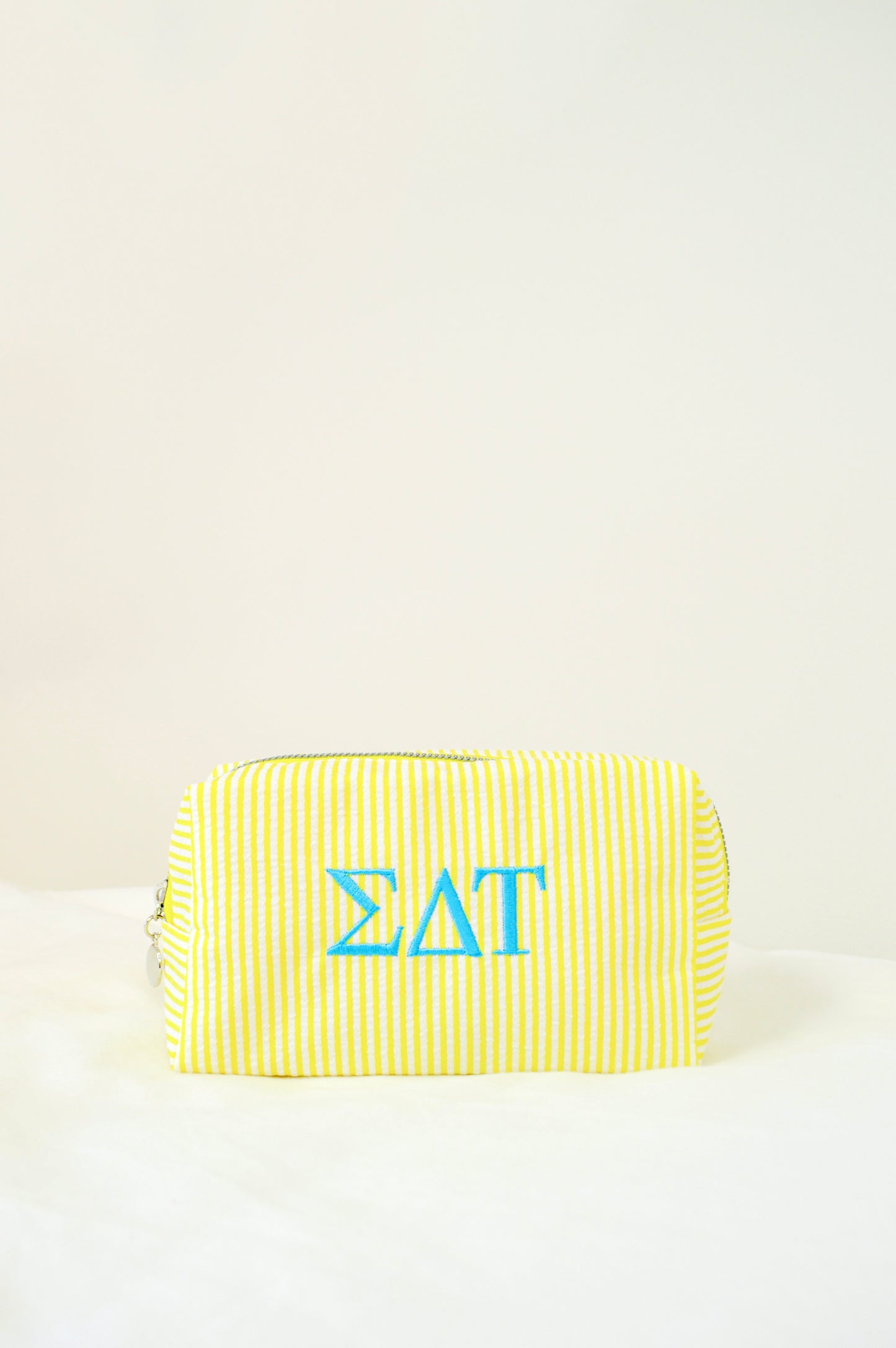Sigma Delta Tau Embroidered Sorority Cosmetic Bag