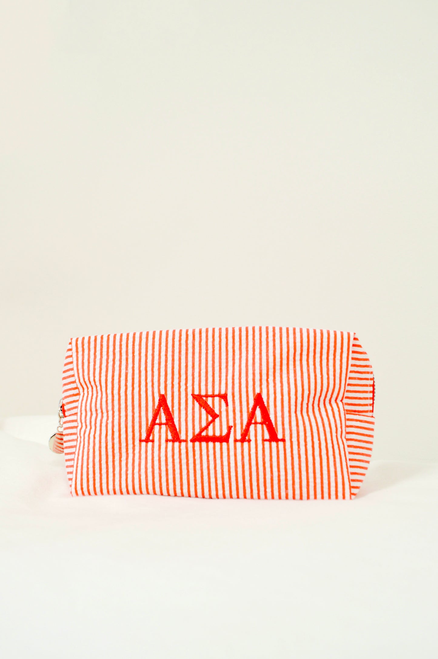 Alpha Sigma Alpha Embroidered Sorority Cosmetic Bag