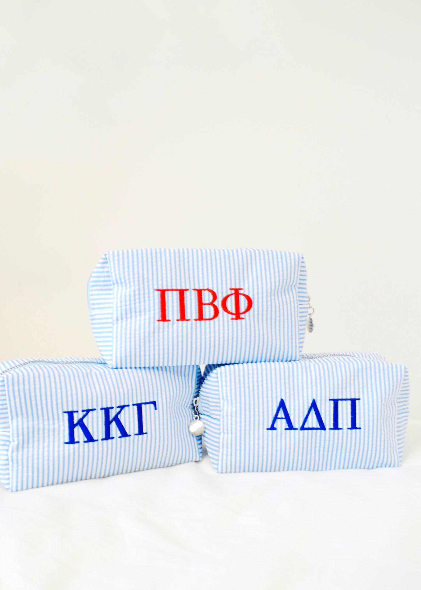 Pi Beta Phi Embroidered Sorority Cosmetic Bag