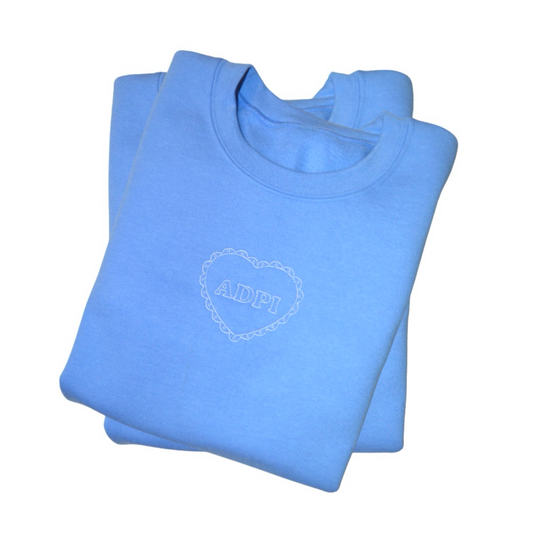 Alpha Delta Pi heart crewneck