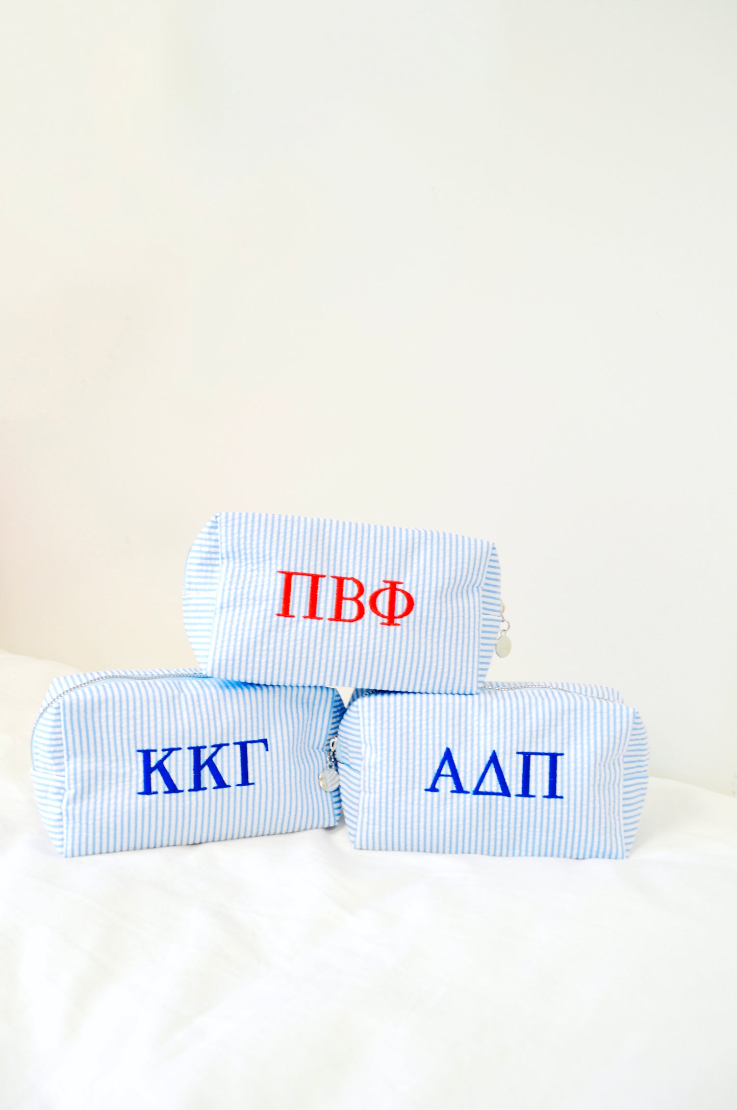 Pi Beta Phi Embroidered Sorority Cosmetic Bag