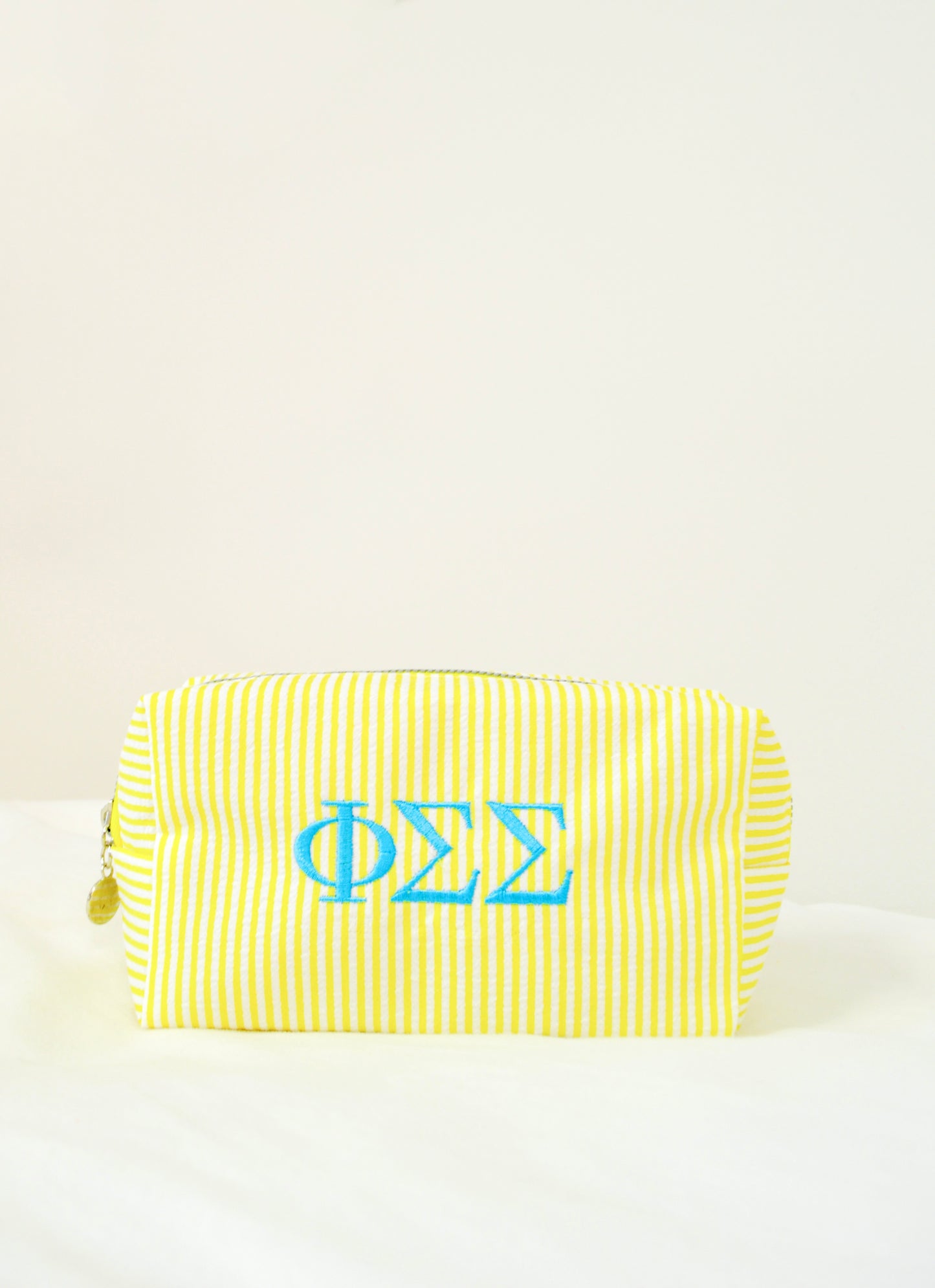 Phi Sigma Sigma Embroidered Sorority Cosmetic Bag
