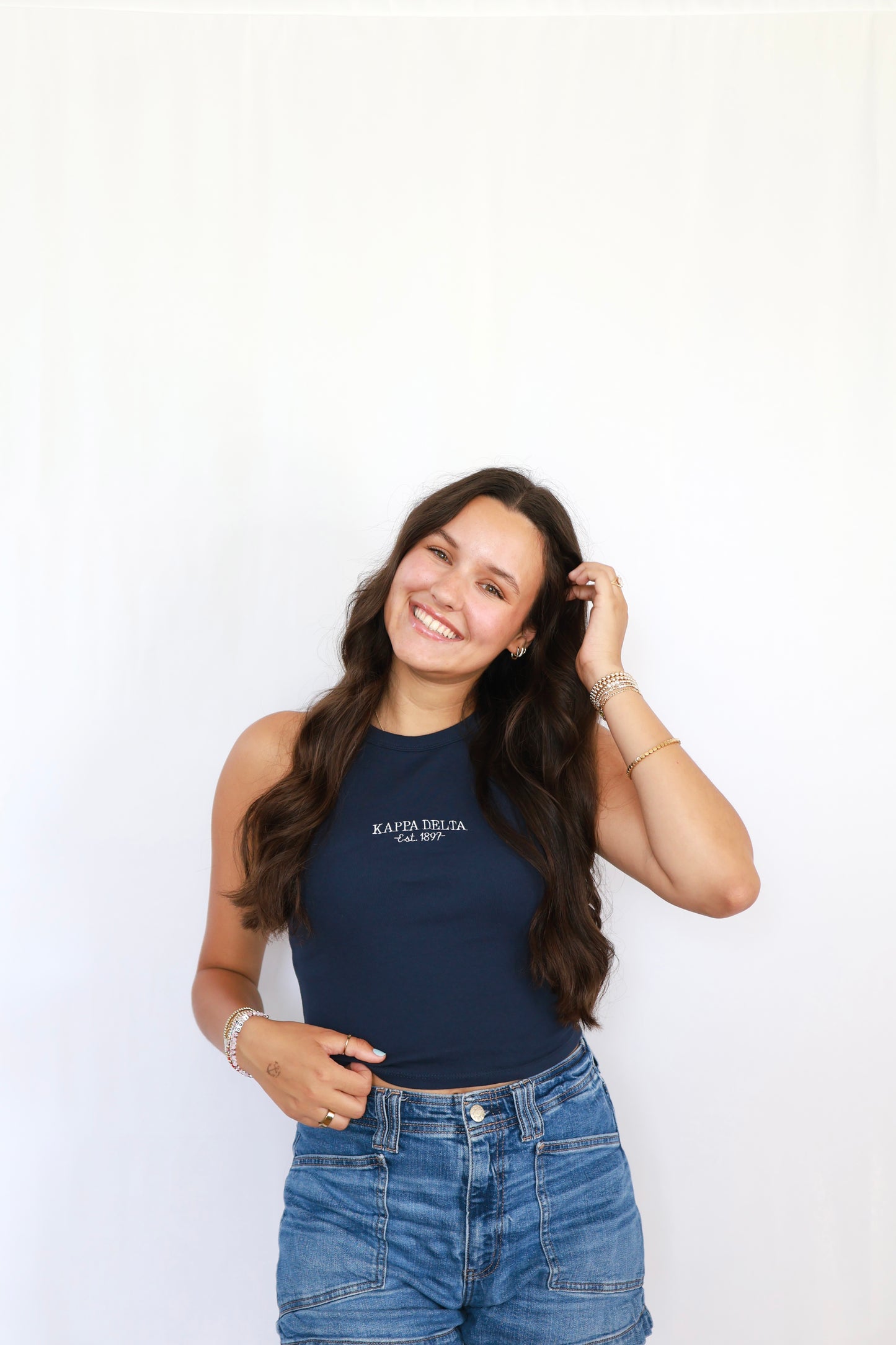 Sorority Signature Embroidered Tank