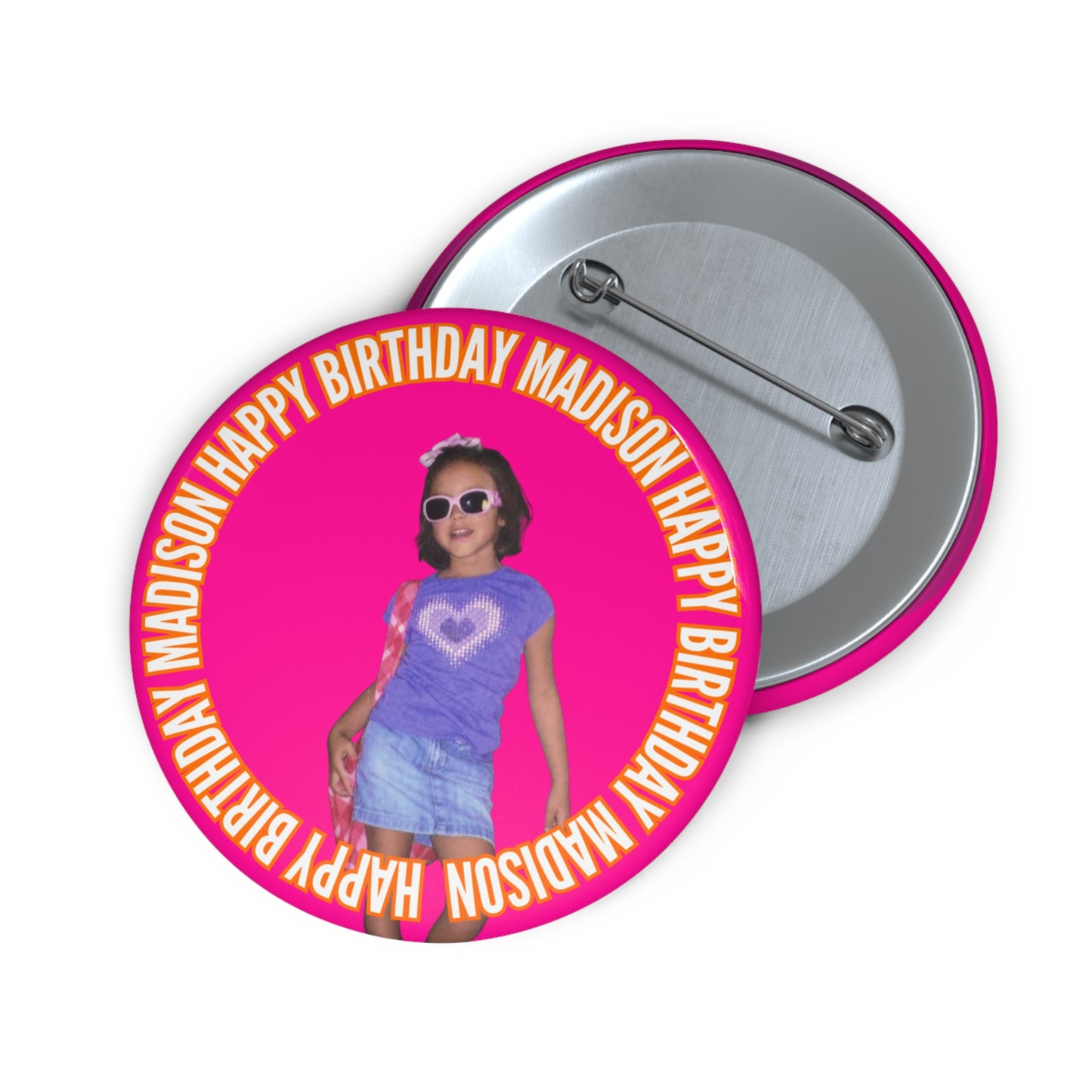 Custom Birthday 2.25” Pin Buttons
