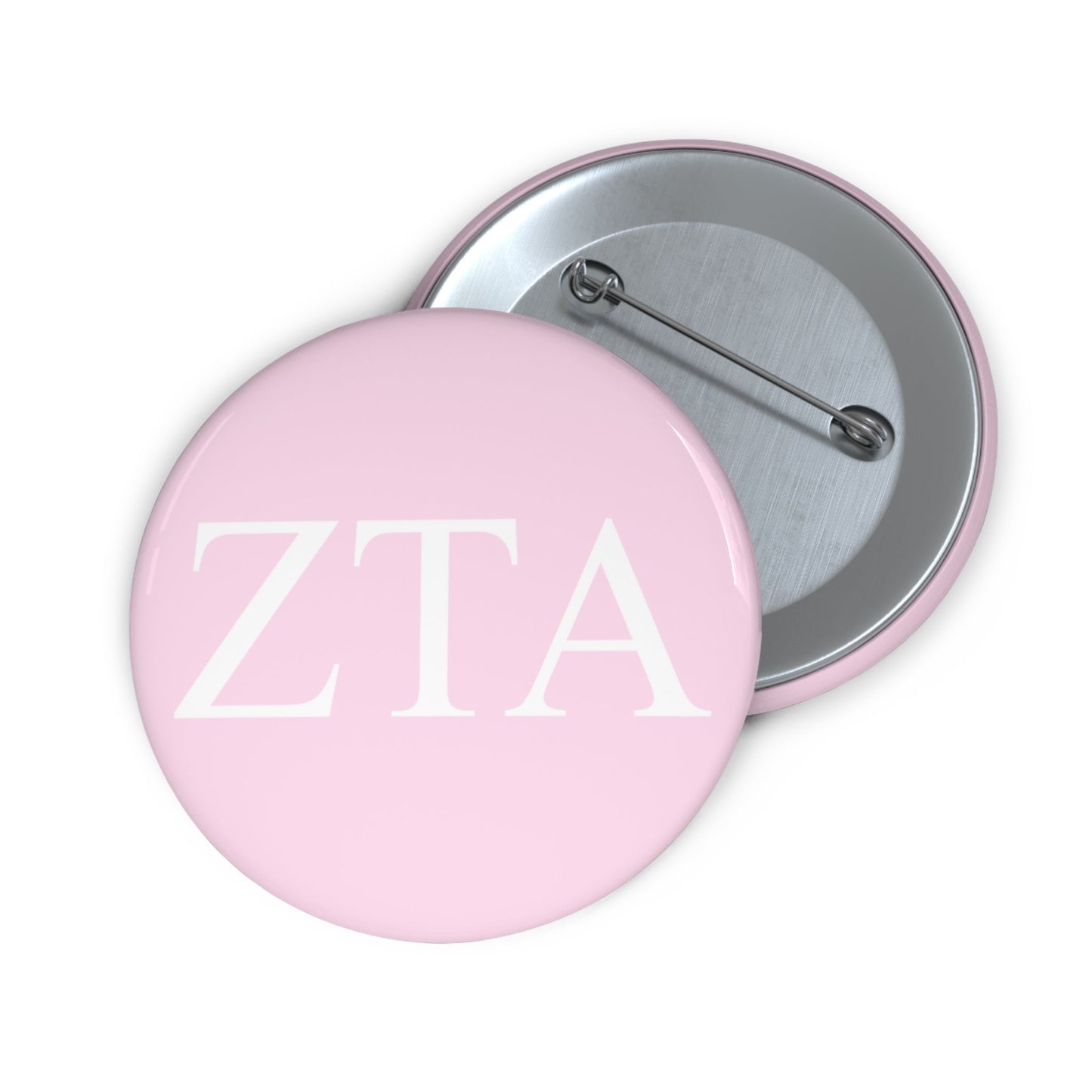 Pink Letters Sorority Pin Buttons